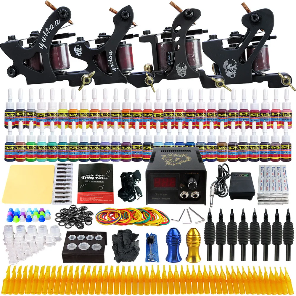 Traditional tattoo rotary machine 4 kits coils tattoo machine rotary best liner cartridge needles for shading body art ink set
Traditional tattoo rotary machine 4 kits coils tattoo machine rotary best liner cartridge needles for shading body art ink set