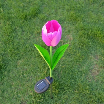 Simulation solar lantern LED 3 flower tulip lamp lights decorative for outdoor lawn garden
Simulation solar lantern LED 3 flower tulip lamp lights decorative for outdoor lawn garden