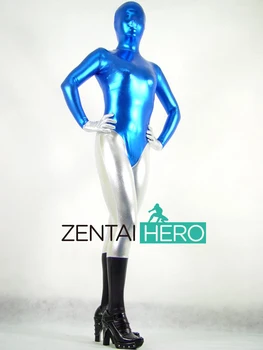 Free Shipping DHL Sexy Woman's Blue and Silver Full Bodysuit Shiny Metallic Cosplay Zentai Suit Halloween Party Costume PS014
Free Shipping DHL Sexy Woman's Blue and Silver Full Bodysuit Shiny Metallic Cosplay Zentai Suit Halloween Party Costume PS014