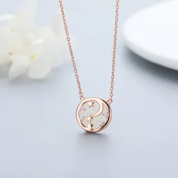 Silvology 925 Sterling Silver Round Openwork Zircon Star Moon Female Pendant Necklce Elegant Light luxury Necklace Fine Jewelry
Silvology 925 Sterling Silver Round Openwork Zircon Star Moon Female Pendant Necklce Elegant Light luxury Necklace Fine Jewelry