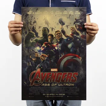 Marvel The Avengers Vintage Kraft Paper Classic Movie Poster School Office Art Cafe Bar Decoration Retro Posters and Prints
Marvel The Avengers Vintage Kraft Paper Classic Movie Poster School Office Art Cafe Bar Decoration Retro Posters and Prints