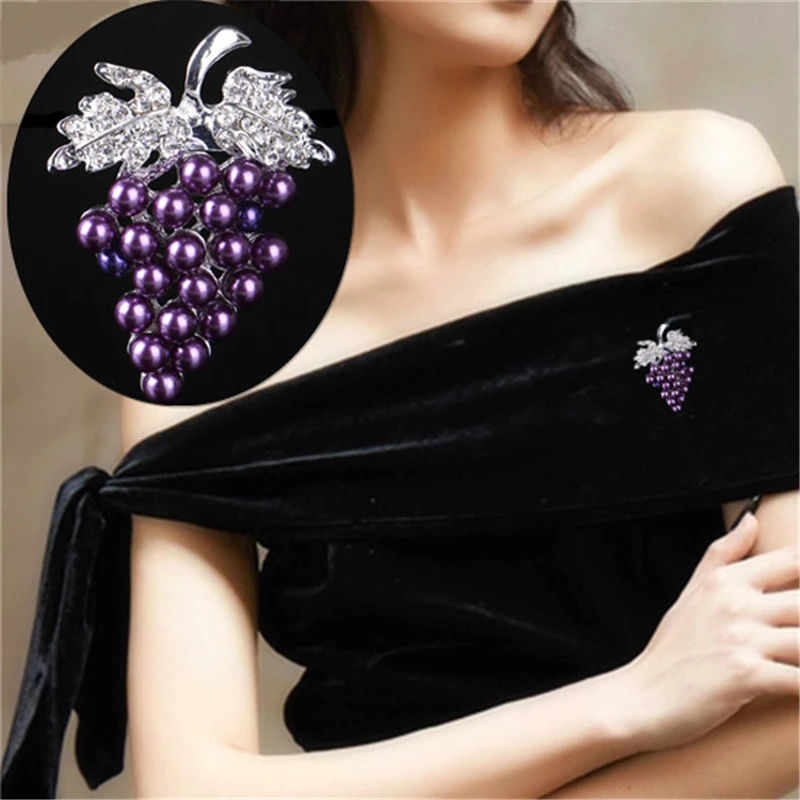 1Pcs Rhinestones Grape Brooch Brooch Elegant For Women Fashion New Imitation Pearl
1Pcs Rhinestones Grape Brooch Brooch Elegant For Women Fashion New Imitation Pearl
