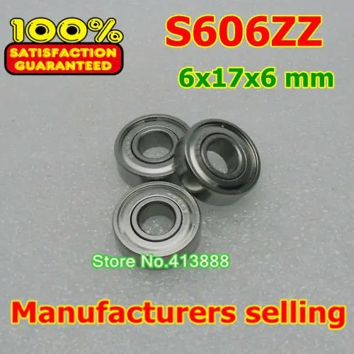 (1pcs) SUS440C environmental corrosion resistant stainless steel deep groove ball bearings S606ZZ 6*17*6 mm
(1pcs) SUS440C environmental corrosion resistant stainless steel deep groove ball bearings S606ZZ 6*17*6 mm
