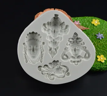 Retro European Style Greek Goddess Avata Buddha Head Portrait Cake Decoration Silicone Fondant Sugar Mold Chocolate Mold H401
Retro European Style Greek Goddess Avata Buddha Head Portrait Cake Decoration Silicone Fondant Sugar Mold Chocolate Mold H401