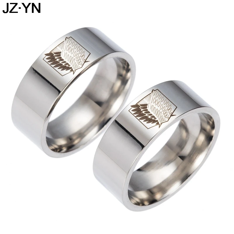 Hot Sale Anime Attack On Titan Silver Ring Giant Legion Flag Cosplay Stainless steel Ring For Anime Fans Wings of Liberty Ring
Hot Sale Anime Attack On Titan Silver Ring Giant Legion Flag Cosplay Stainless steel Ring For Anime Fans Wings of Liberty Ring