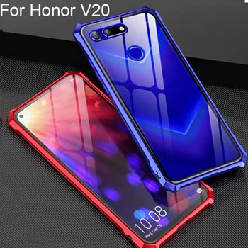 Aluminum Metal Frame and Transparent Tempered Glass Back Cover Bumper Case For Huawei Honor V20 Shockproof Cover HonorV20 Cases
Aluminum Metal Frame and Transparent Tempered Glass Back Cover Bumper Case For Huawei Honor V20 Shockproof Cover HonorV20 Cases
