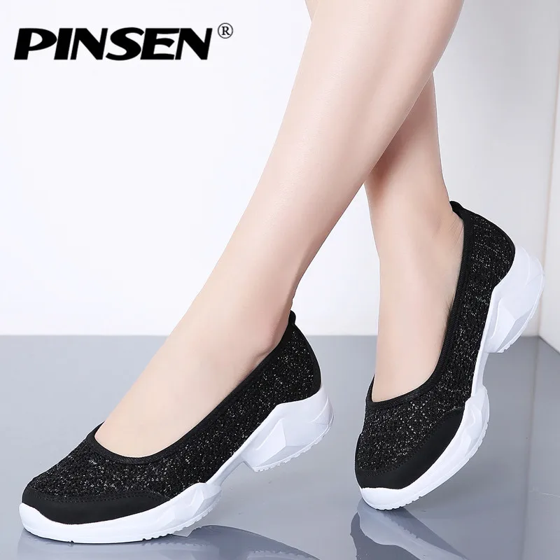 PINSEN 2020 Summer Sneakers Women Flats Breathable Mesh Casual Shoes Woman Slip-on Basket Femme Ballerina Flats Mother Shoes
PINSEN 2020 Summer Sneakers Women Flats Breathable Mesh Casual Shoes Woman Slip-on Basket Femme Ballerina Flats Mother Shoes