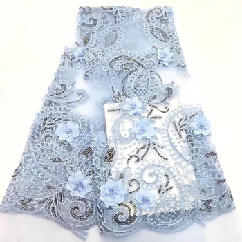 Free shipping (5yards/pc) latest African beads lace fabric Sky Blue French net lace fabric with lots of Beads for wedding
Free shipping (5yards/pc) latest African beads lace fabric Sky Blue French net lace fabric with lots of Beads for wedding