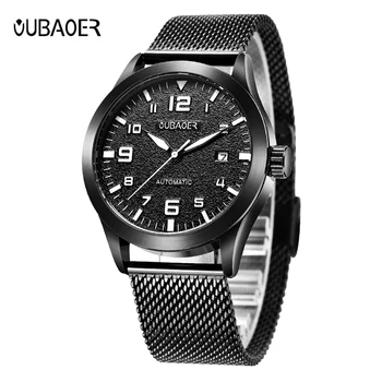 OUBAOER Auto Date Men Self Wind Mechanical Watches Mesh Stainless Steel Man Automatic Watch Montre Homme Automatique OB2028
OUBAOER Auto Date Men Self Wind Mechanical Watches Mesh Stainless Steel Man Automatic Watch Montre Homme Automatique OB2028