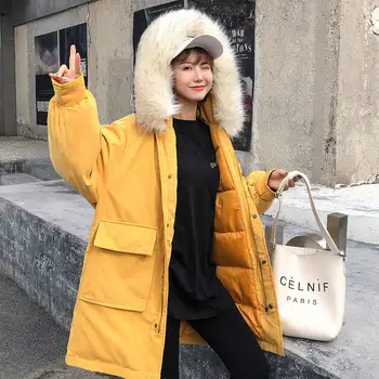 2019 Suede Long Parkas Women Winter Jacket Casual Fur Collar Hooded Female Jacket Coat Warm Thick Winter Coat Women korean
2019 Suede Long Parkas Women Winter Jacket Casual Fur Collar Hooded Female Jacket Coat Warm Thick Winter Coat Women korean