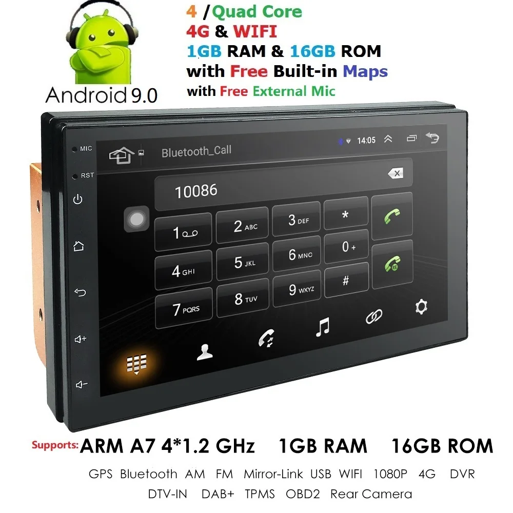 Auto Radio 2 Din Android GPS Navigation Car Radio Car Stereo 7"1024*600 Universal Car Player Wifi Bluetooth USB Audio Android 9
Auto Radio 2 Din Android GPS Navigation Car Radio Car Stereo 7"1024*600 Universal Car Player Wifi Bluetooth USB Audio Android 9