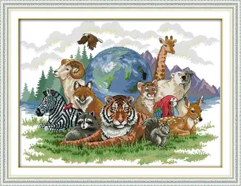 Animal World (3) DMC Counted Cross Stitching 14CT 11CT DIY Needlework Cross Stitch Kits For Embroidery for Home Decor Crafts
Animal World (3) DMC Counted Cross Stitching 14CT 11CT DIY Needlework Cross Stitch Kits For Embroidery for Home Decor Crafts