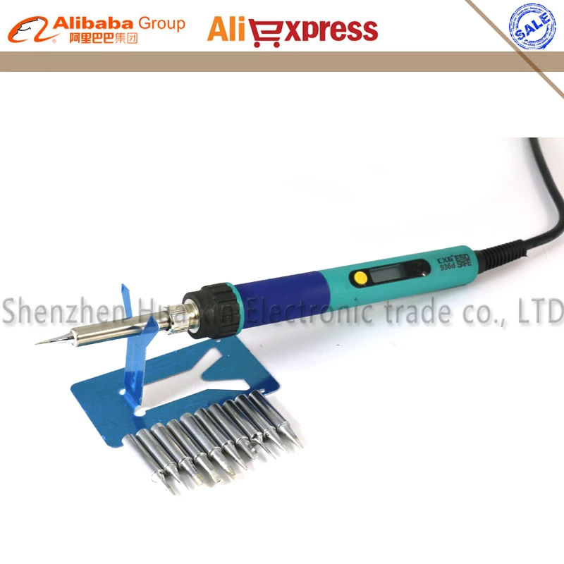 EU Plug CXG 936d LED Adjustable Temperature electric soldering iron 220V 60W Internal heating Soldering Handle
EU Plug CXG 936d LED Adjustable Temperature electric soldering iron 220V 60W Internal heating Soldering Handle