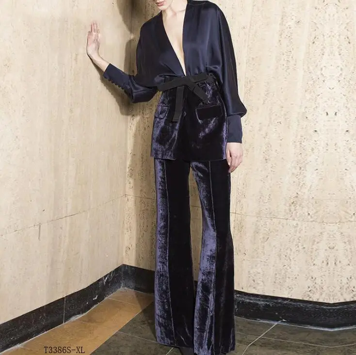 European style 2019 New arrivals summer Spring fashion women clothes temperament solid color casual suit T3386
European style 2019 New arrivals summer Spring fashion women clothes temperament solid color casual suit T3386