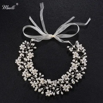 Miallo Wedding Bride Headbands Fashion Princess Tiaras and Crowns Full Pearls Handmade Hair Vine Jewelry Accessories Hairpieces
Miallo Wedding Bride Headbands Fashion Princess Tiaras and Crowns Full Pearls Handmade Hair Vine Jewelry Accessories Hairpieces