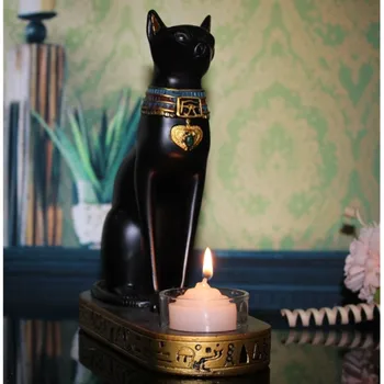 Egyptian Cat Bast Candleholder Town House Patron Saint Resin Craftwork Statue Fashion Bedroom Aromatherapy Candle Holder X1805
Egyptian Cat Bast Candleholder Town House Patron Saint Resin Craftwork Statue Fashion Bedroom Aromatherapy Candle Holder X1805