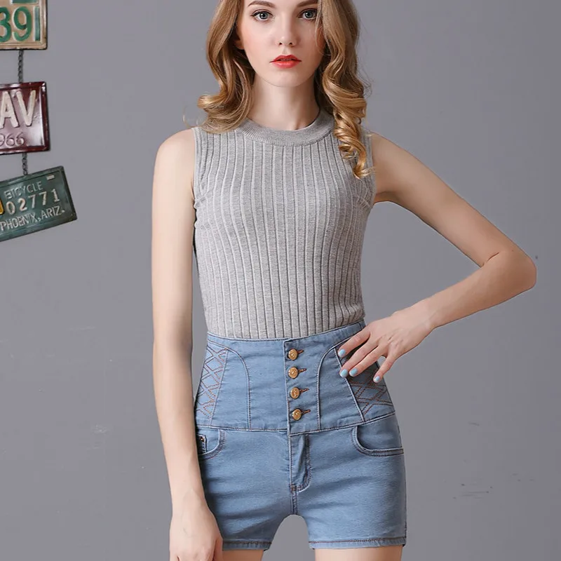 2019 summer women high quality high waist ladies casual denim shorts fashion fringed button tight short jeans femme street wear
2019 summer women high quality high waist ladies casual denim shorts fashion fringed button tight short jeans femme street wear