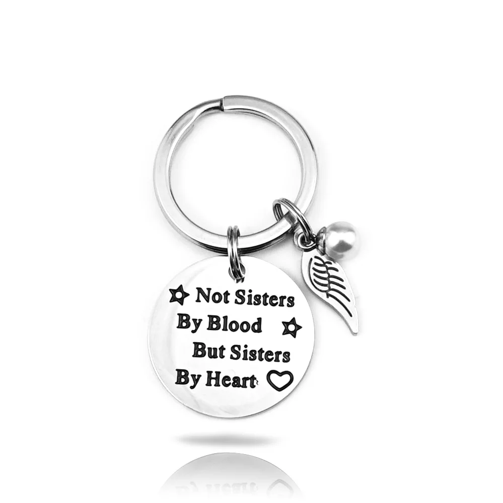 Stainless steel Key chain Pearl Feature Silver Key Ring Sister Bestie Gift Not sisters By Blood For Women
Stainless steel Key chain Pearl Feature Silver Key Ring Sister Bestie Gift Not sisters By Blood For Women