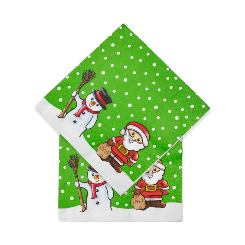 20pcs Merry Christmas Napkins Disposable Tableware Santa Claus snowman dot for home party New Year
20pcs Merry Christmas Napkins Disposable Tableware Santa Claus snowman dot for home party New Year