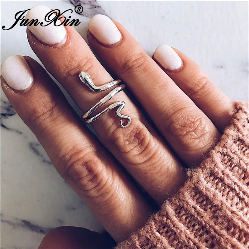 JUNXIN Cute Animal Snake Rings For Women Men Silver Color Minimalist Stacking Daily Wave Ring Wedding Bands Thin Ring Jewelry
JUNXIN Cute Animal Snake Rings For Women Men Silver Color Minimalist Stacking Daily Wave Ring Wedding Bands Thin Ring Jewelry