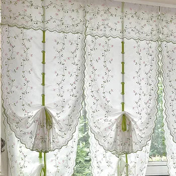 Pastoral Tulle Roman Blinds Embroidered Sheer For Kitchen Living Room Bedroom Window Sector Balloon Curtains Screening Floral
Pastoral Tulle Roman Blinds Embroidered Sheer For Kitchen Living Room Bedroom Window Sector Balloon Curtains Screening Floral