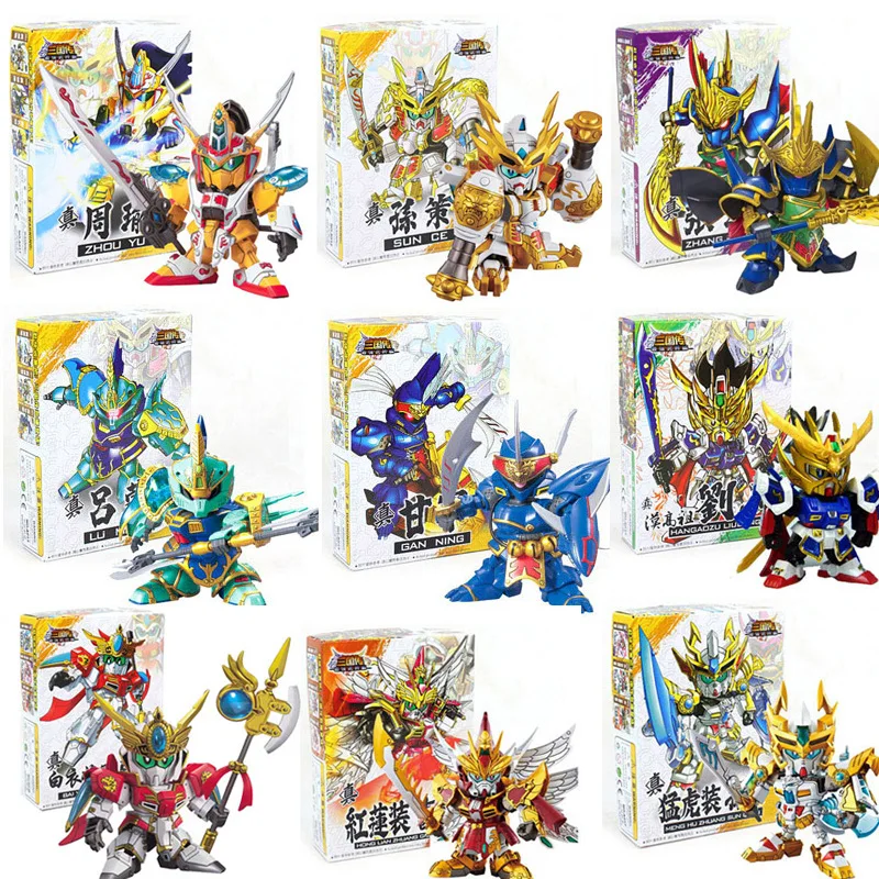 12 Styles New 9cm Three Kingdoms Action Toy Figures Gundam SD/BB Robot Model toys for Kids Puzzle Hobby one piece anime figure
12 Styles New 9cm Three Kingdoms Action Toy Figures Gundam SD/BB Robot Model toys for Kids Puzzle Hobby one piece anime figure
