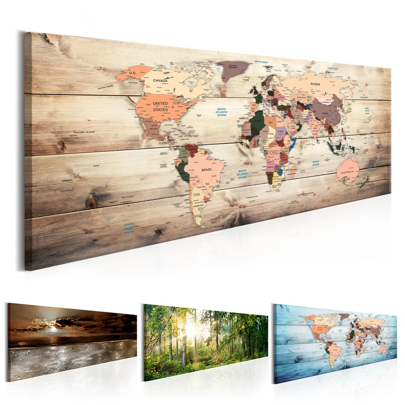 World Map Canvas Painting Vintage Wall Art Abstract Nature Posters and Prints Landscape Pictures for Living Bedroom Decoration
World Map Canvas Painting Vintage Wall Art Abstract Nature Posters and Prints Landscape Pictures for Living Bedroom Decoration