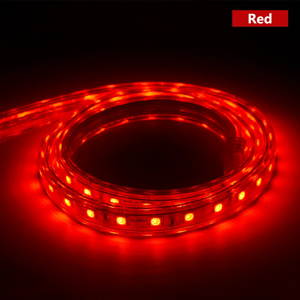 2018 Flexible Colorful RGB LED Strip Light SMD5050 220V EU Power Supply Events 1-100m Length Selectable IP67 Decoration Light
2018 Flexible Colorful RGB LED Strip Light SMD5050 220V EU Power Supply Events 1-100m Length Selectable IP67 Decoration Light