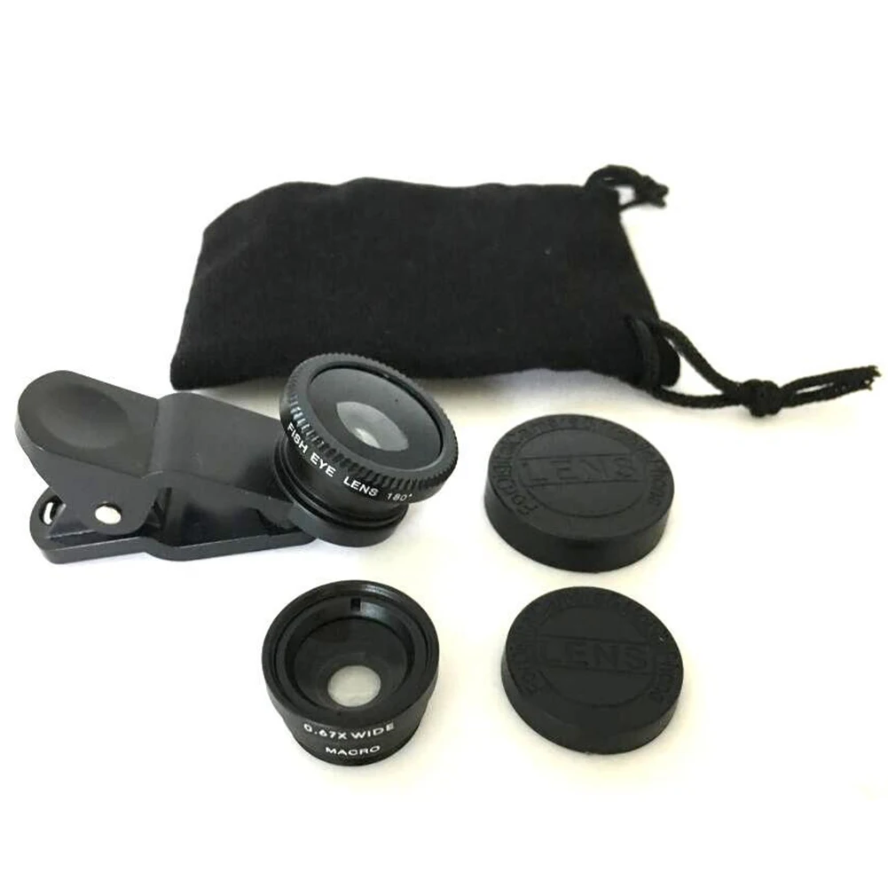 3 in1 Universal Wide Angle Mobile Fish Eye Macro lens On Camera Lens Kit With Clip For Smart Phone Tablet PC
3 in1 Universal Wide Angle Mobile Fish Eye Macro lens On Camera Lens Kit With Clip For Smart Phone Tablet PC