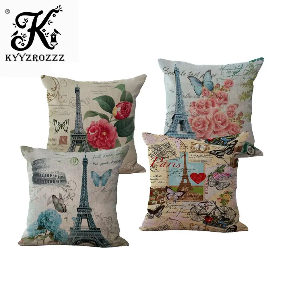 Fashion High Quality Cotton Linen Retro France Paris Eiffel Tower Car Decorative Throw Pillow Case Cushion Cover Sofa Home Decor
Fashion High Quality Cotton Linen Retro France Paris Eiffel Tower Car Decorative Throw Pillow Case Cushion Cover Sofa Home Decor