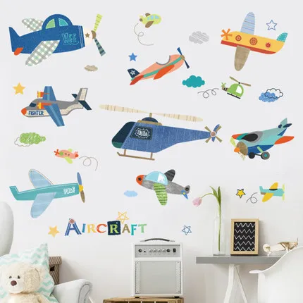 DIY Cartoon Plane Boy Room Home Decoration Wall Sticker Creative Aircraft Kids Baby Bedroom Nursery Wall Decals Poster
DIY Cartoon Plane Boy Room Home Decoration Wall Sticker Creative Aircraft Kids Baby Bedroom Nursery Wall Decals Poster