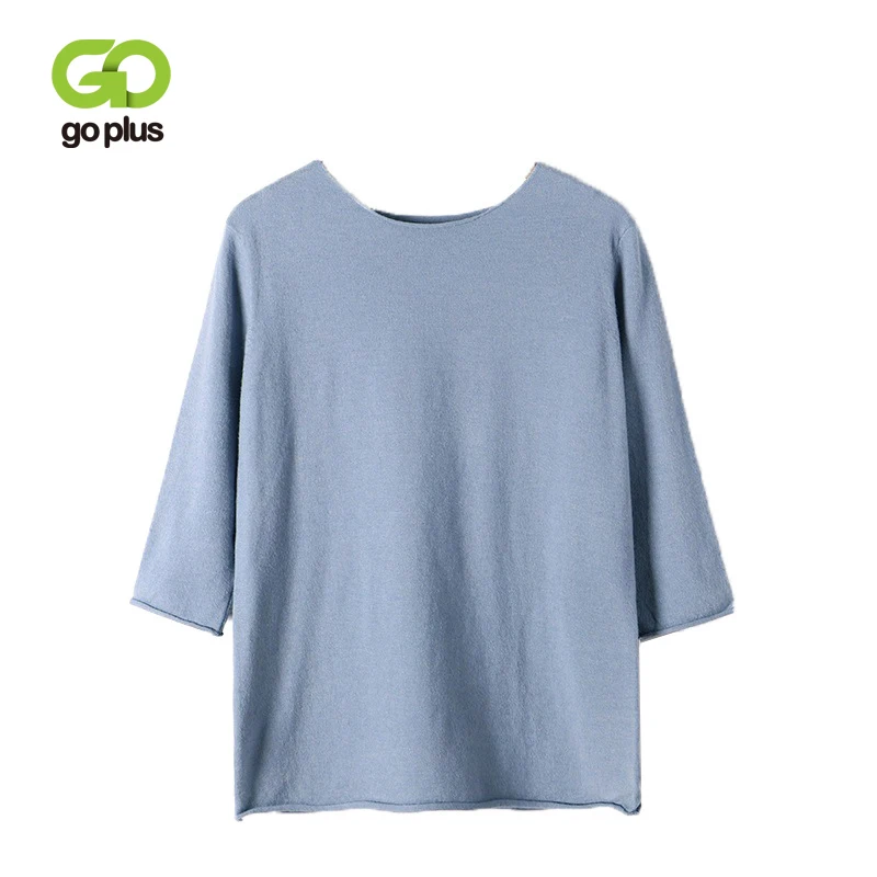 GOPLUS Summer Knitted Women Sweater High Elasticity O-Neck Half Sleeves Basic Tee Shirt Female Sweaters Oversized Pullover Tops
GOPLUS Summer Knitted Women Sweater High Elasticity O-Neck Half Sleeves Basic Tee Shirt Female Sweaters Oversized Pullover Tops