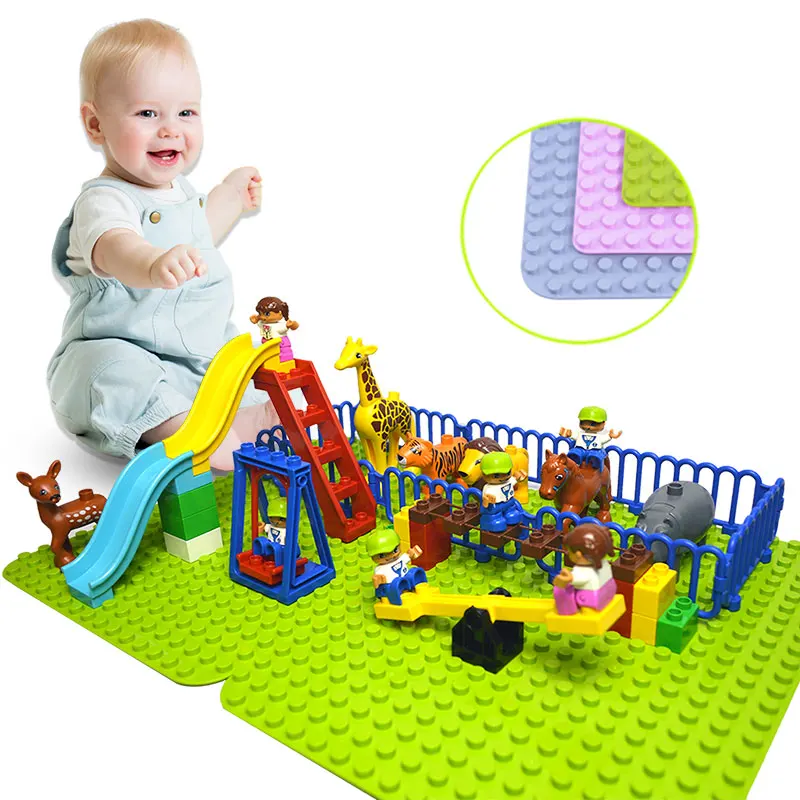 Animal Baseplate Set Series Model Compatible With major Brand Duploed Figures Big Size Building Blocks Educational Toys For Kids
Animal Baseplate Set Series Model Compatible With major Brand Duploed Figures Big Size Building Blocks Educational Toys For Kids