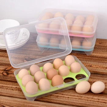 Japanese Style 15 Egg Anti-Collision Storage Box Refrigerator Storage Crisper Portable Egg Tray
Japanese Style 15 Egg Anti-Collision Storage Box Refrigerator Storage Crisper Portable Egg Tray