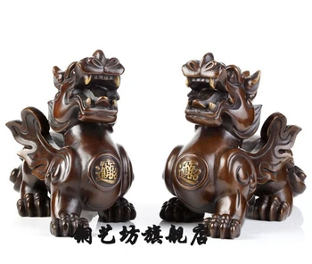 10" China Bronze Foo Dog Pixiu Kylin Lions Lovely Unicorn Statue One Pair #1
10" China Bronze Foo Dog Pixiu Kylin Lions Lovely Unicorn Statue One Pair #1