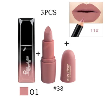 Hot Sale Makeup Matte Lipstick Waterproof Long Lasting Lipgloss Nude Makeup Batom Lipliner Velvet Lip Stick Cosmetics Sets
Hot Sale Makeup Matte Lipstick Waterproof Long Lasting Lipgloss Nude Makeup Batom Lipliner Velvet Lip Stick Cosmetics Sets