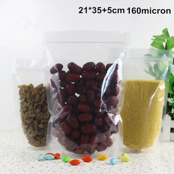 21*35+5cm Reusable Stand Up Transparent Plastic ZipLock Bags Clear Self-sealed Pouches Zipper Bags
21*35+5cm Reusable Stand Up Transparent Plastic ZipLock Bags Clear Self-sealed Pouches Zipper Bags