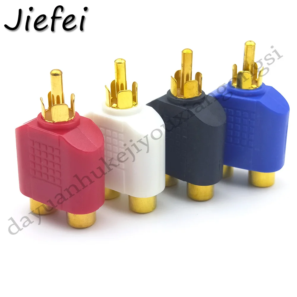100pcs Gold plated RCA Y Splitter AV Audio Video Plug Converter 1 Male to 2 Female Adapter Kit Lotus AV Jack RCA Plug To Double 
100pcs Gold plated RCA Y Splitter AV Audio Video Plug Converter 1 Male to 2 Female Adapter Kit Lotus AV Jack RCA Plug To Double