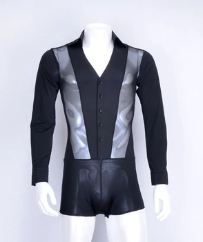 Men Black V-neck Dance Clothes 2019 New Standard Gentleman Long Sleeve Latin Ballroom Waltz Flamenco Dancing Leotard
Men Black V-neck Dance Clothes 2019 New Standard Gentleman Long Sleeve Latin Ballroom Waltz Flamenco Dancing Leotard