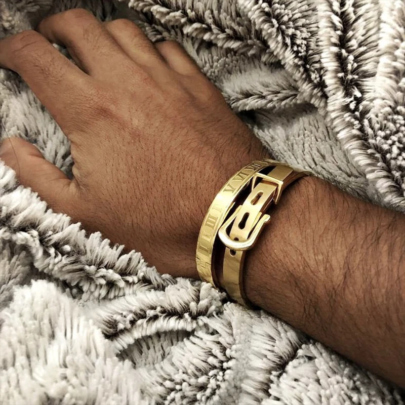 Stainless steel Bangle Bracelets men Fashion Titanium Steel Bangle for men Type C twisted Bangle Bracelets gold bangles 2019new
Stainless steel Bangle Bracelets men Fashion Titanium Steel Bangle for men Type C twisted Bangle Bracelets gold bangles 2019new