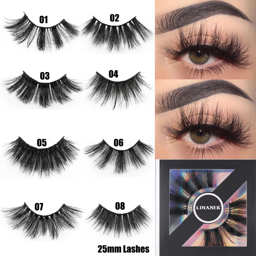 1 Pair 25mm Lashes 6D Faux Mink Hair False Eyelashes Fluffy Wispies Dramatic Long Lashes Handmade Eyelashes Eye Makeup Tools
1 Pair 25mm Lashes 6D Faux Mink Hair False Eyelashes Fluffy Wispies Dramatic Long Lashes Handmade Eyelashes Eye Makeup Tools
