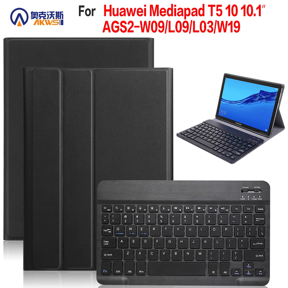 Keyboard Case for Huawei Mediapad T5 10.0 AGS2-W09/L09/L03/W19 Wireless Keyboard Stand PU Leather Cover Capa
Keyboard Case for Huawei Mediapad T5 10.0 AGS2-W09/L09/L03/W19 Wireless Keyboard Stand PU Leather Cover Capa