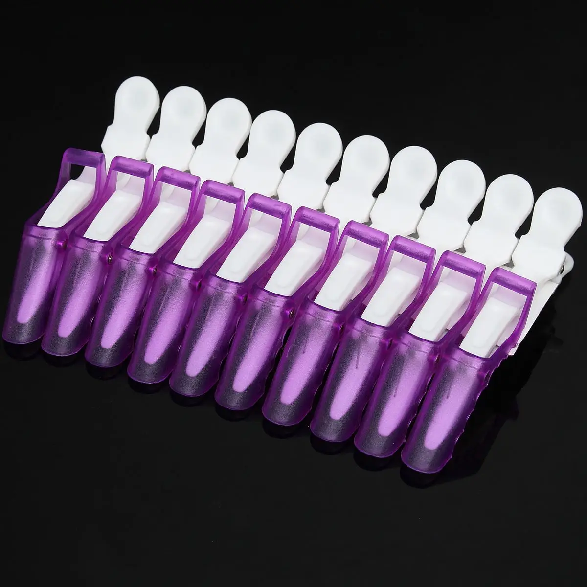 10pcs Plastic Salon Clamps Cutting Crocodile Hairdressing Hair Clips Grip Purple Color DIY Accessories Styling Tools
10pcs Plastic Salon Clamps Cutting Crocodile Hairdressing Hair Clips Grip Purple Color DIY Accessories Styling Tools