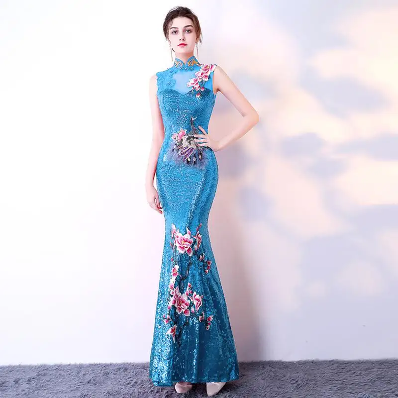 2019 New Party Cheongsam Oriental Womens Wedding Qipao Dress Fashion Chinese Style Elegant Long Robe Clothes Vestido S-XXL
2019 New Party Cheongsam Oriental Womens Wedding Qipao Dress Fashion Chinese Style Elegant Long Robe Clothes Vestido S-XXL