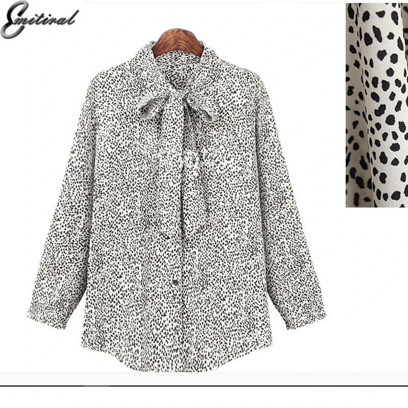2019 Plus Size 5XL Polka Dot Print Summer Women Blouses Tops Long Sleeves Bow Tie Female Shirts White OL Urban Tops Clothing
2019 Plus Size 5XL Polka Dot Print Summer Women Blouses Tops Long Sleeves Bow Tie Female Shirts White OL Urban Tops Clothing