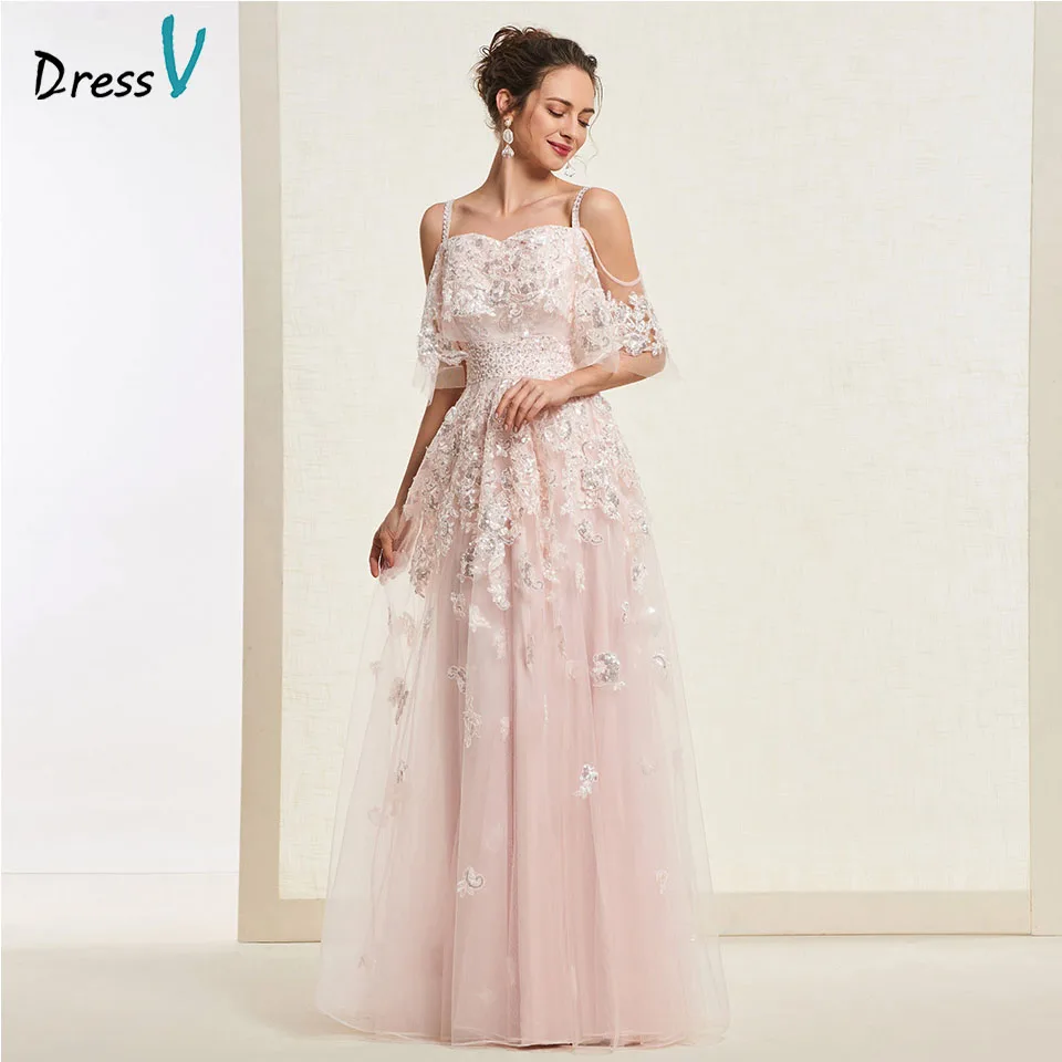 Dressv light peach long prom dress straps simple a line appliques zipper up floor length evening party gown prom dresses
Dressv light peach long prom dress straps simple a line appliques zipper up floor length evening party gown prom dresses