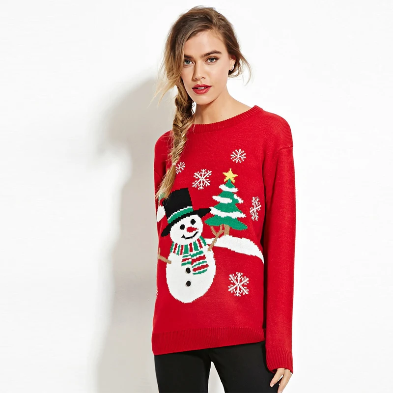 2018 Women Christmas Sweater Pullover Winter New Hot Fashion O-neck Sequined Christmas Tree Long Sleeve Knit Pullovers Sweaters
2018 Women Christmas Sweater Pullover Winter New Hot Fashion O-neck Sequined Christmas Tree Long Sleeve Knit Pullovers Sweaters