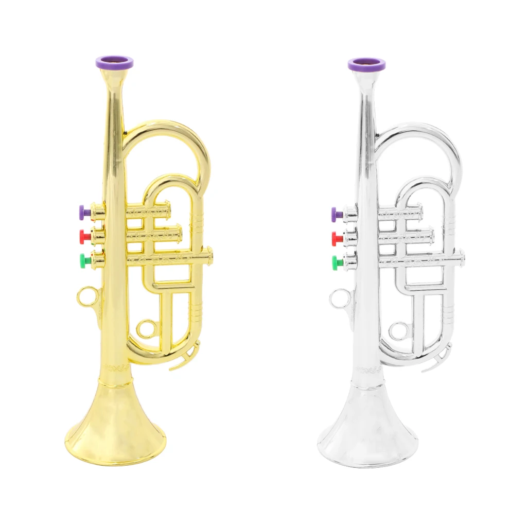 Plastic Trumpet with 3 Colored Keys for Early Developmental Toy ABS material with plating surface Trumpet
Plastic Trumpet with 3 Colored Keys for Early Developmental Toy ABS material with plating surface Trumpet