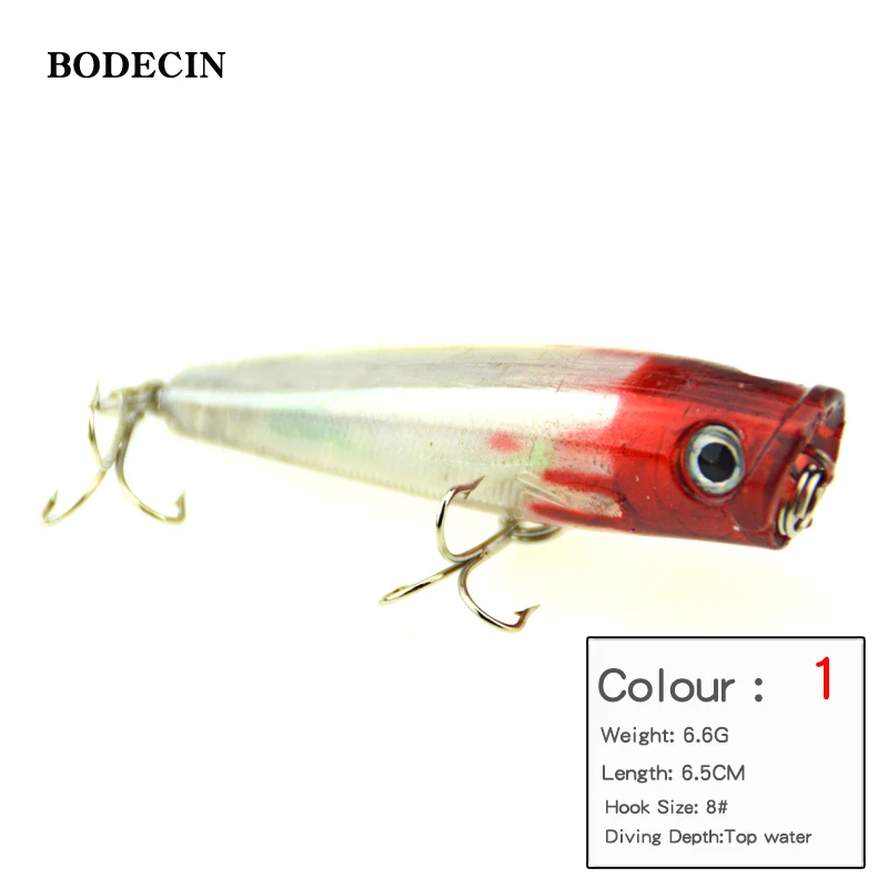 1PCS Popper Wobblers Fishing Lure Top Water Pesca Fish Lures Wobbler Isca Artificial Hard Baits Peche Topwater Swimbait 65mm 66g (9)