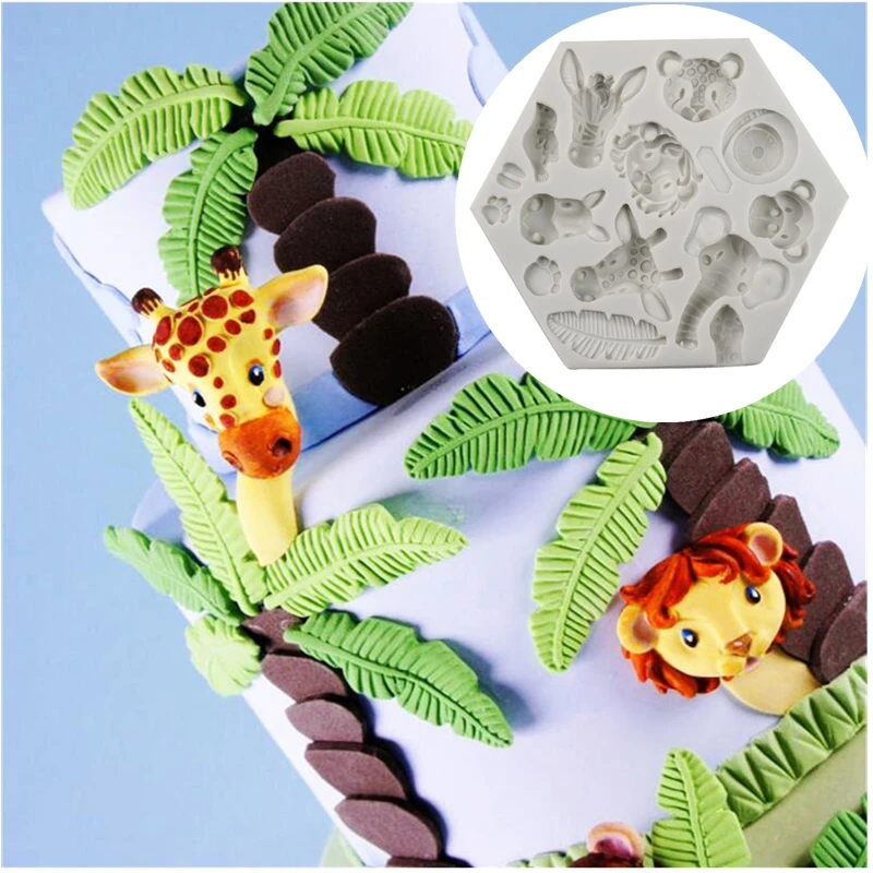 Elephant Giraffe Animals Leaves Shaped Silicone Cake Mold Fondant Cake Decoration Mold Kitchen Biscuits Pastry Tool
Elephant Giraffe Animals Leaves Shaped Silicone Cake Mold Fondant Cake Decoration Mold Kitchen Biscuits Pastry Tool